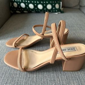Nude heels sandals